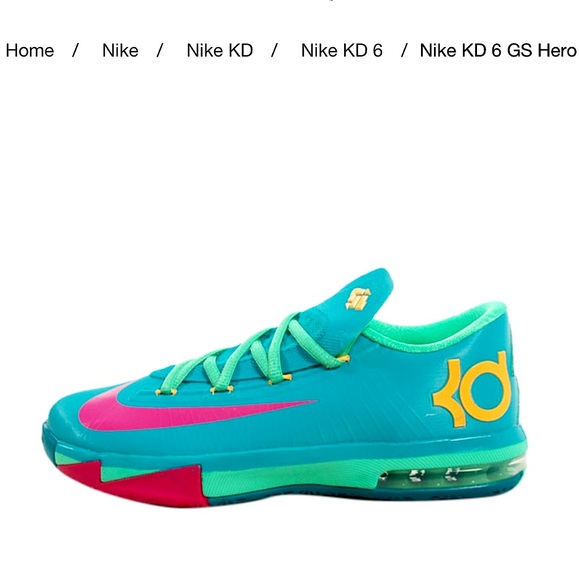 Nike KD VI GS Hero ‘Turbo Green’ - Youth’s 5 / Women’s 7 - Picture 6 of 6
